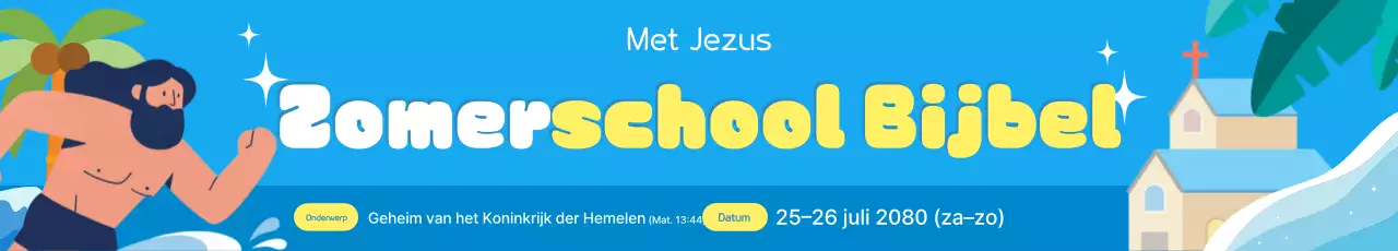 Zomerbijbelschoolevenement voor baby's
