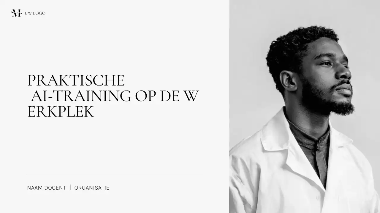 Zwarte professionele AI-cursus