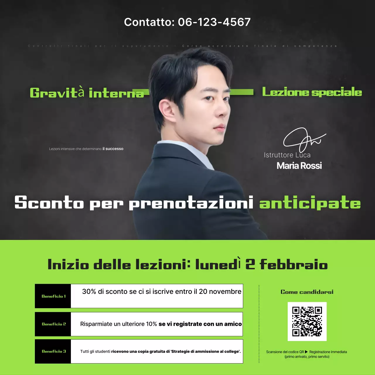 Pubblicità educativa semplice e verde