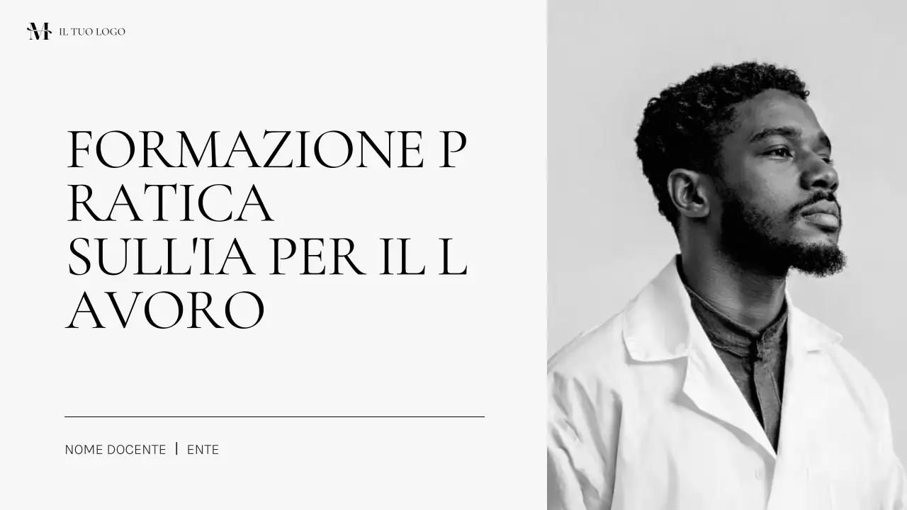 Corso di intelligenza artificiale professionale nera