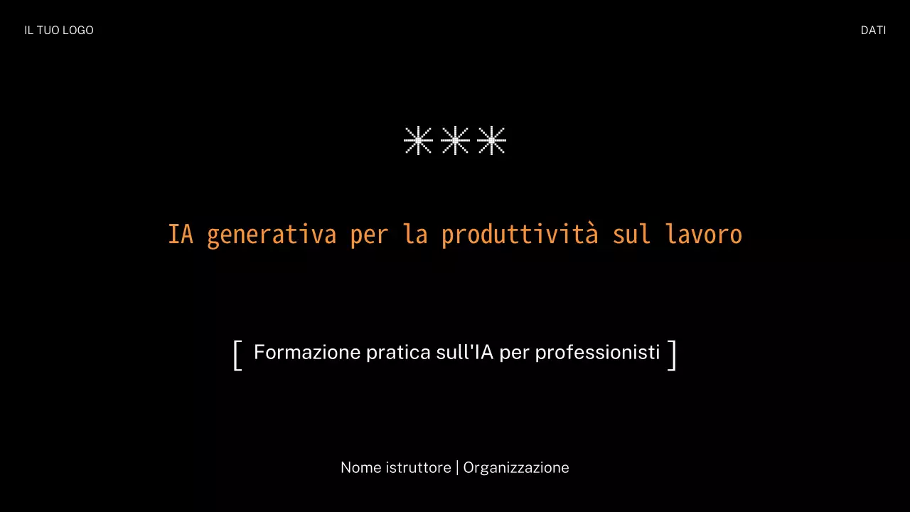 Corso di intelligenza artificiale moderna nera