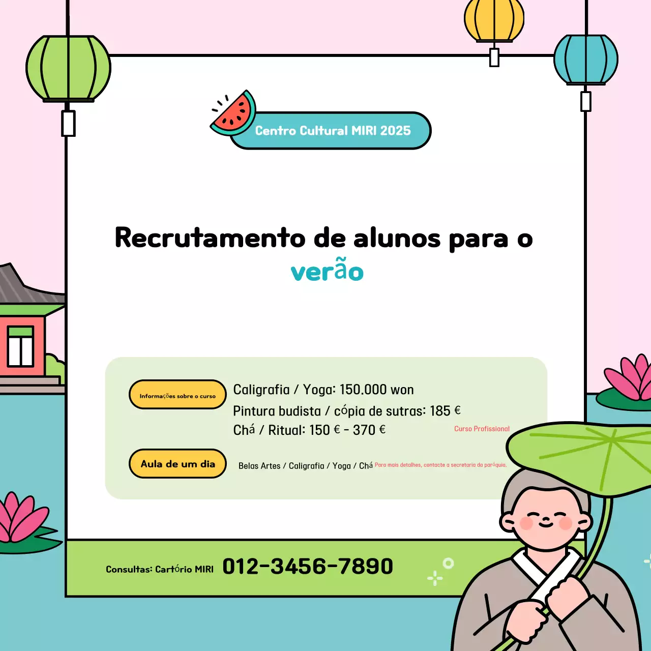 Recrutamento para o semestre de verão da Pink Baby