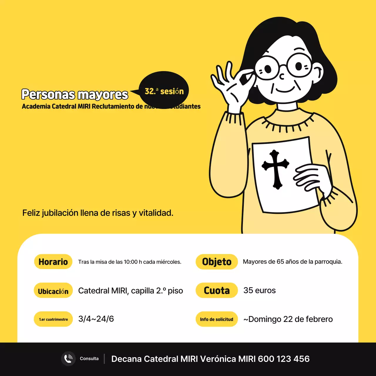 Reclutamiento de la Academia Yellow Simple