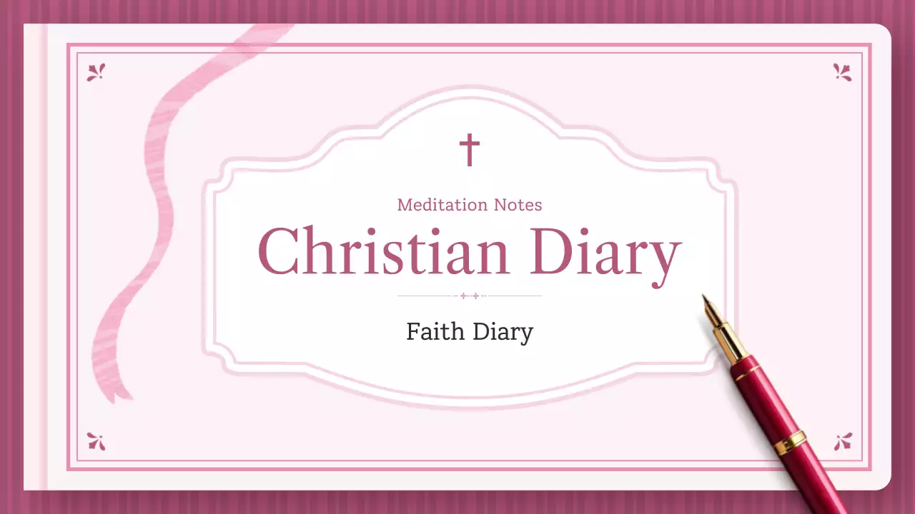 Nhật ký Niềm tin Đơn giản Màu Hồng