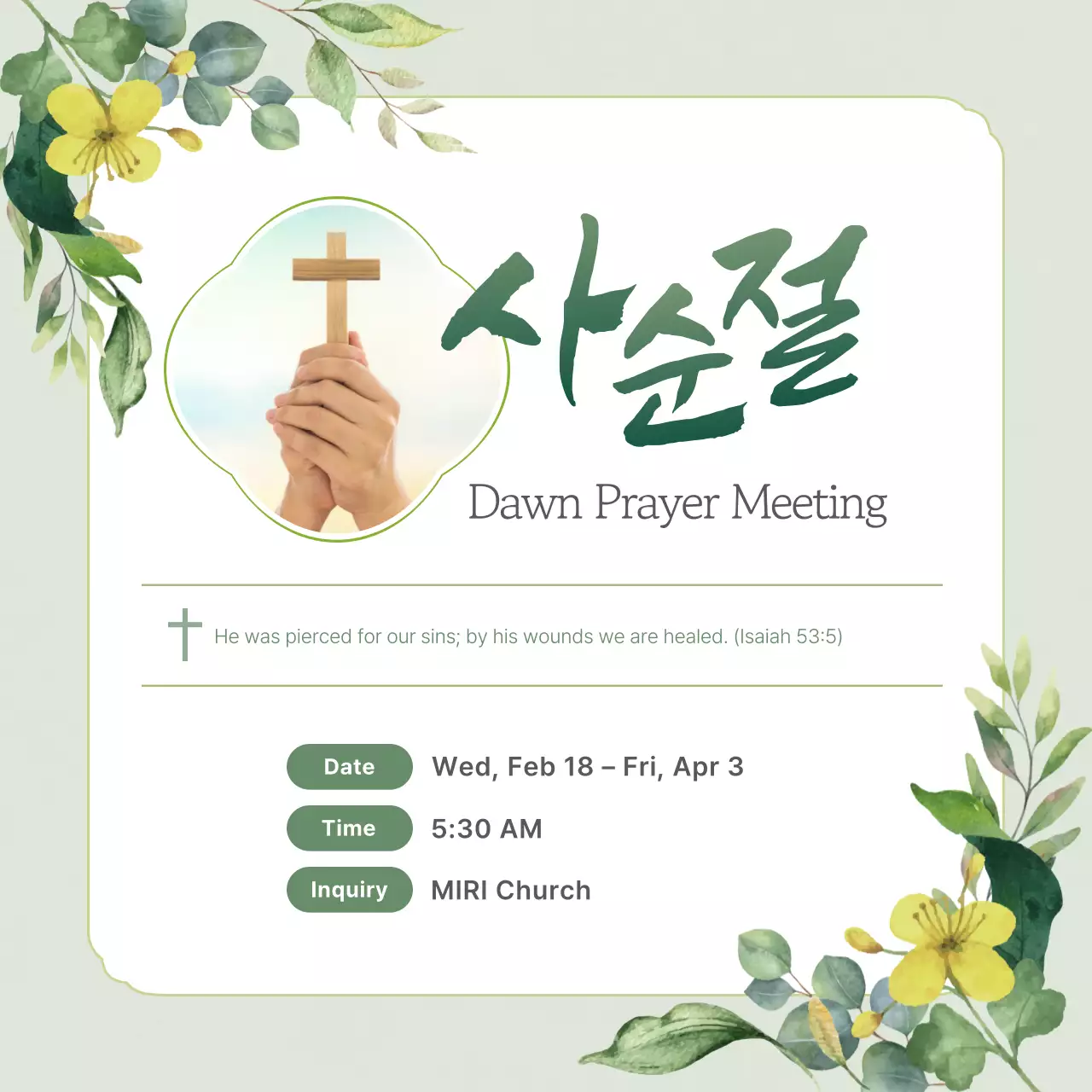 Hướng dẫn phục vụ buổi cầu nguyện đơn giản thân thiện với môi trường