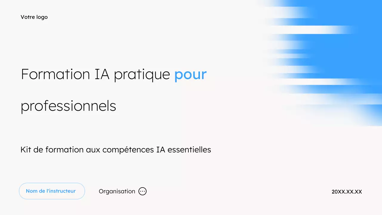 Présentation du cours Blue Modern AI