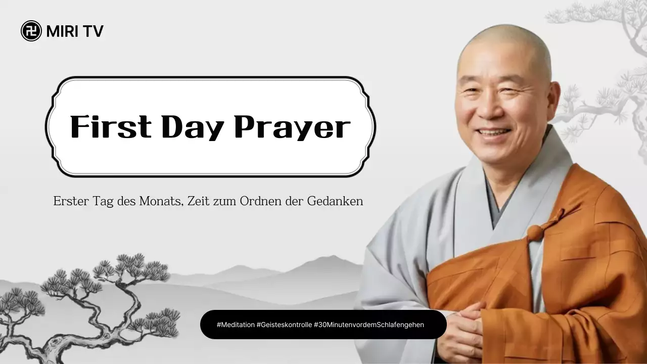 Traditioneller Meditationsleitfaden in Schwarz-Weiß