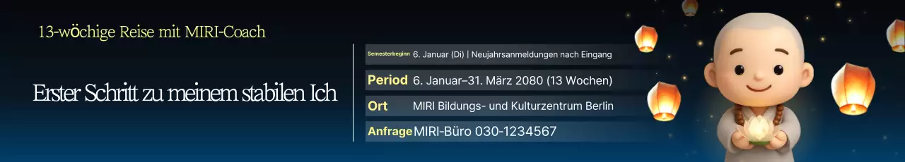 Blauer orientalischer Meditationsleitfaden