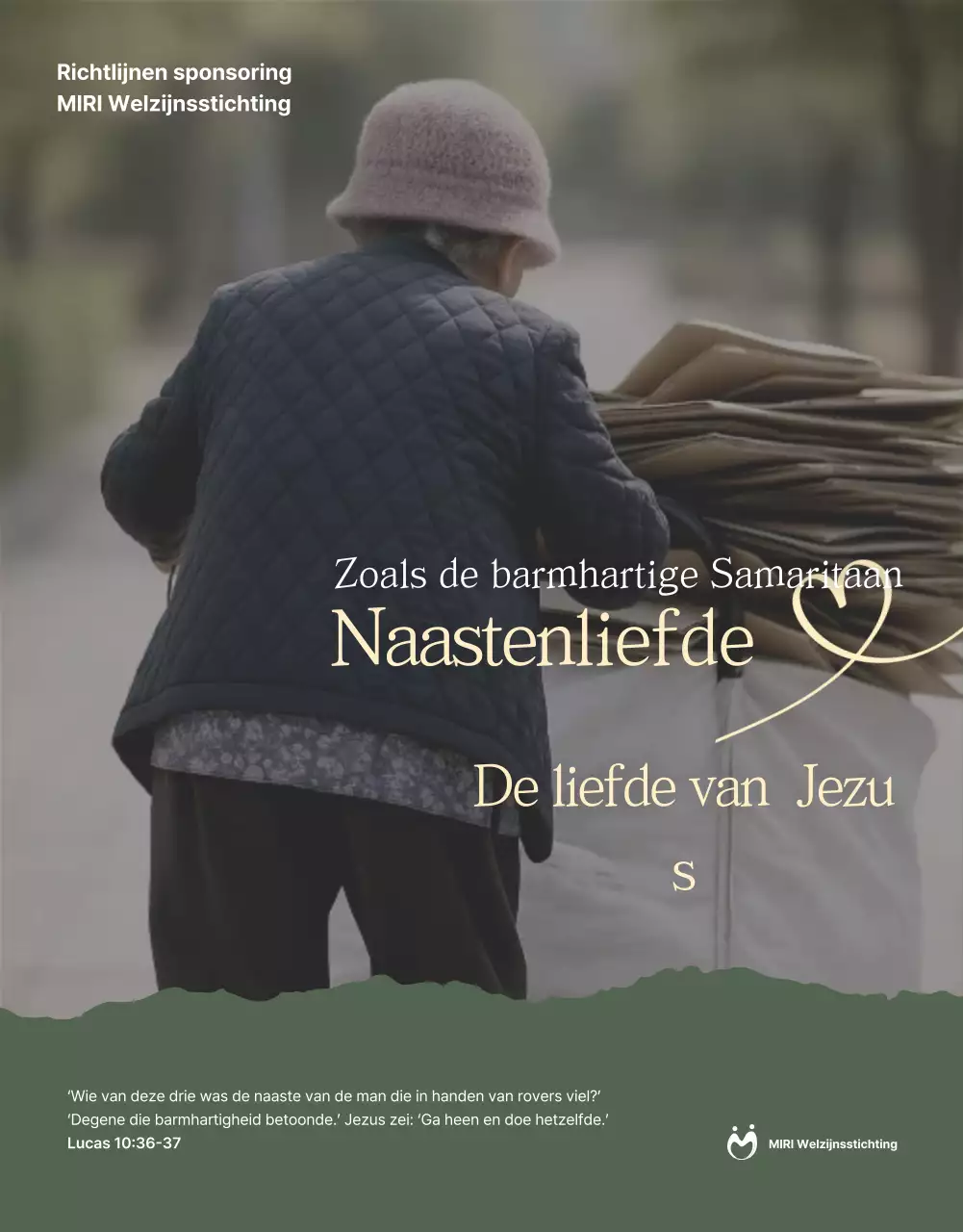 Khaki Simple Christian Sponsorgids