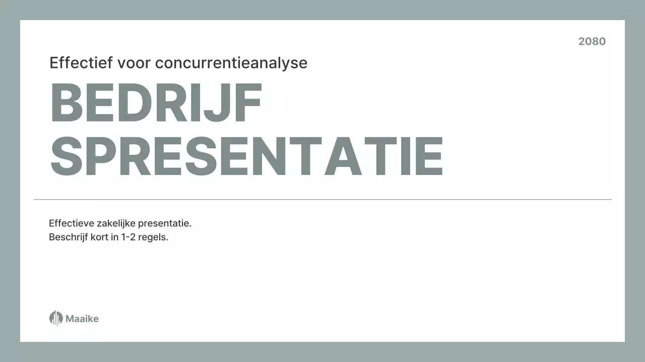 Gray Clean Bedrijfsrapport