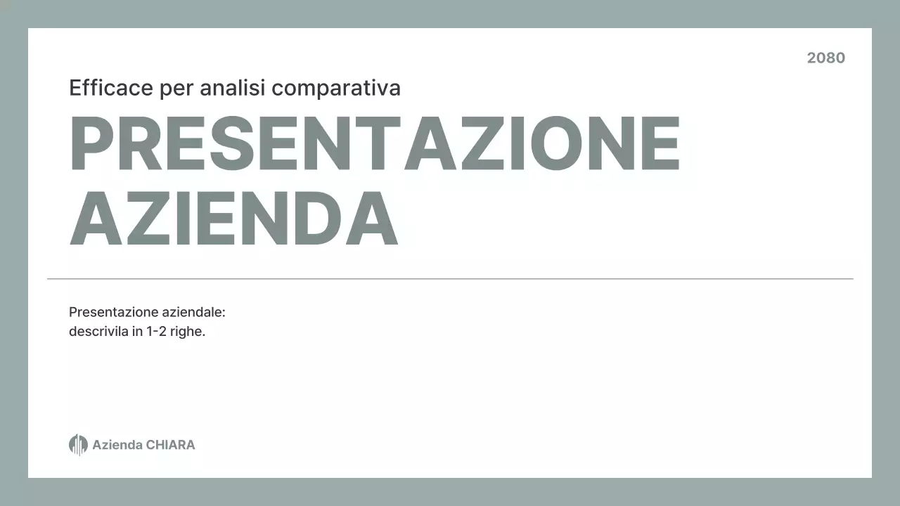 Rapporto aziendale Gray Clean