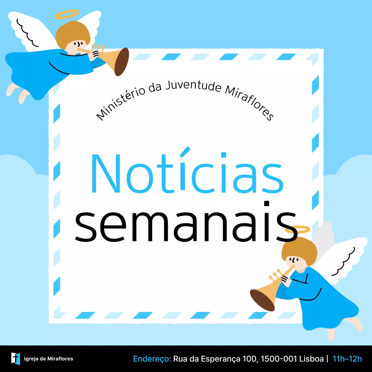 Guia de Adoração Simples Azul Celeste