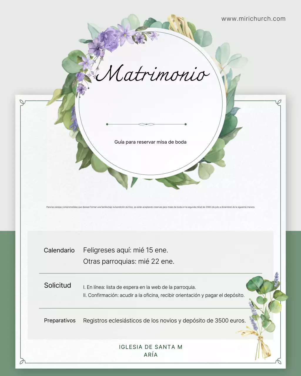 Guía de solicitud y alquiler de espacios elegantes para bodas Mint