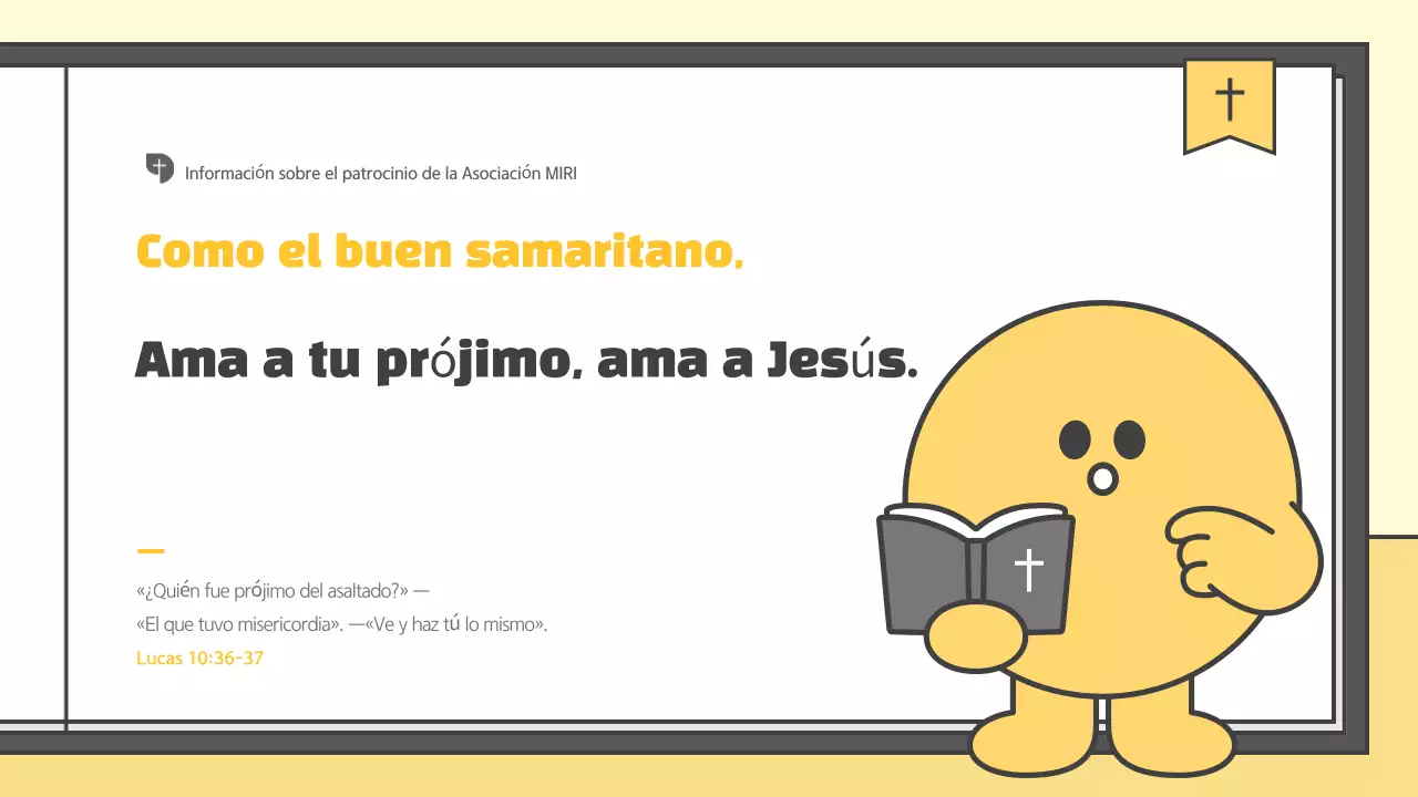 Aviso de la Guía de Patrocinio Simple Amarilla