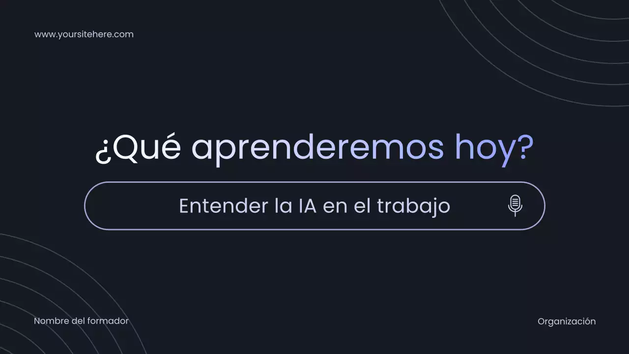 Presentación de la conferencia sobre inteligencia artificial moderna y negra