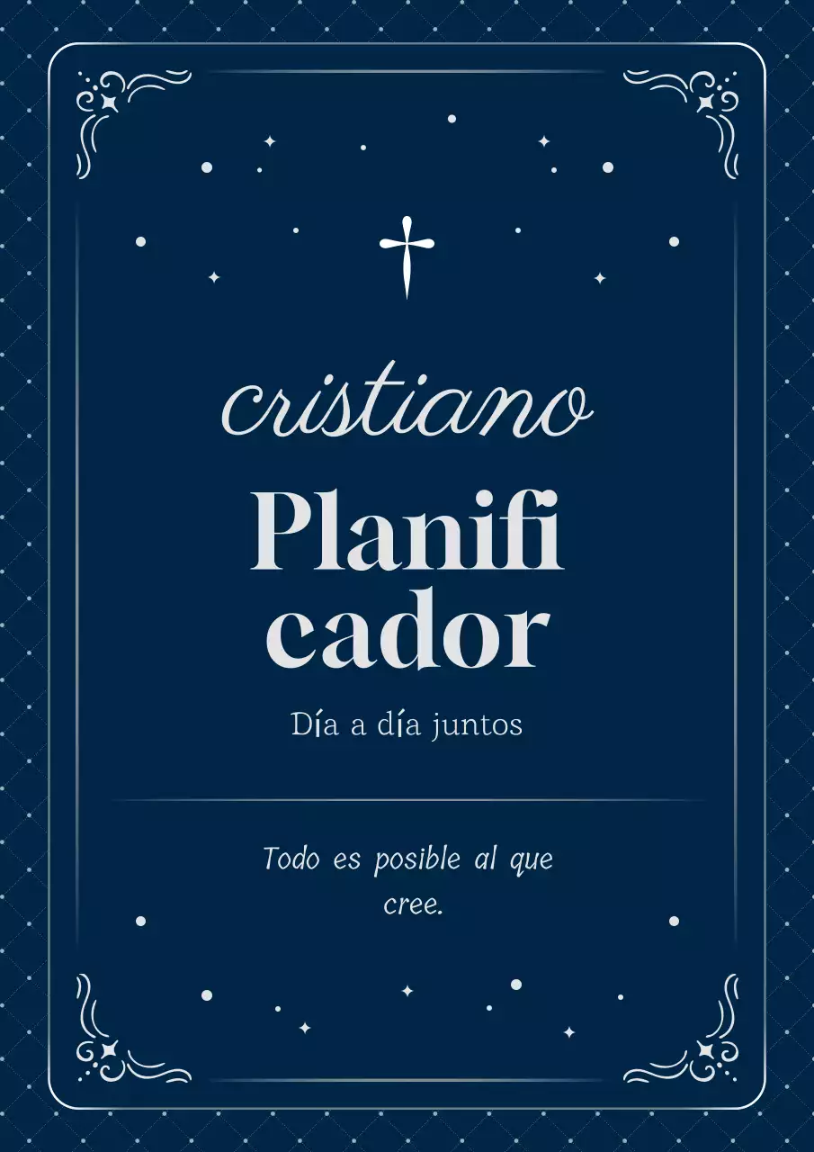 Presentamos la agenda sencilla azul marino