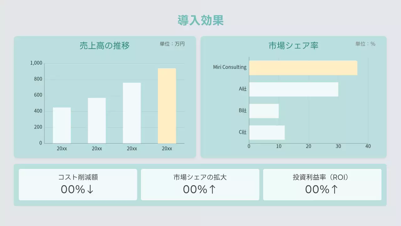 水色 シンプル ビジネス 資料