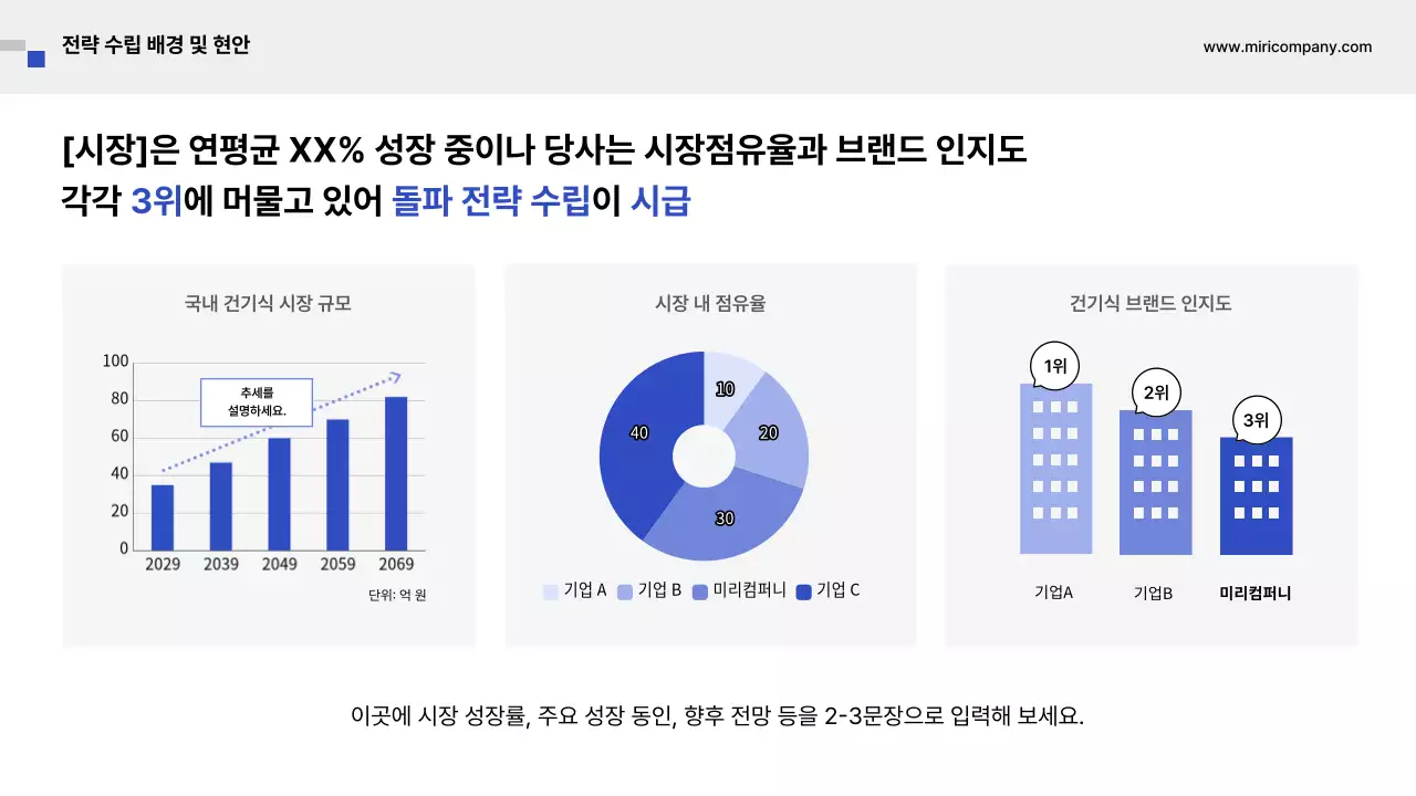 파랑 모던 비즈니스 기획서