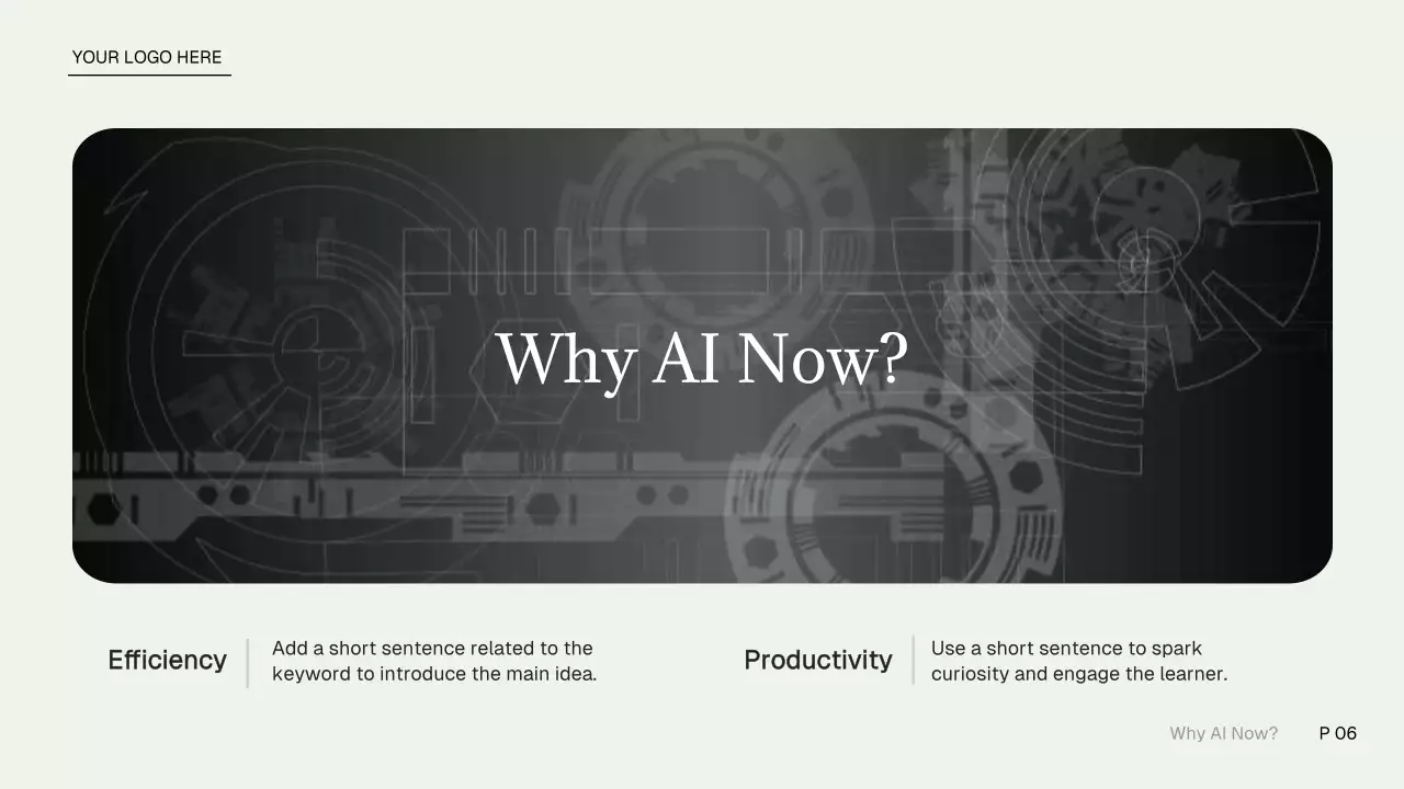 회색 현대 AI 강좌 광고