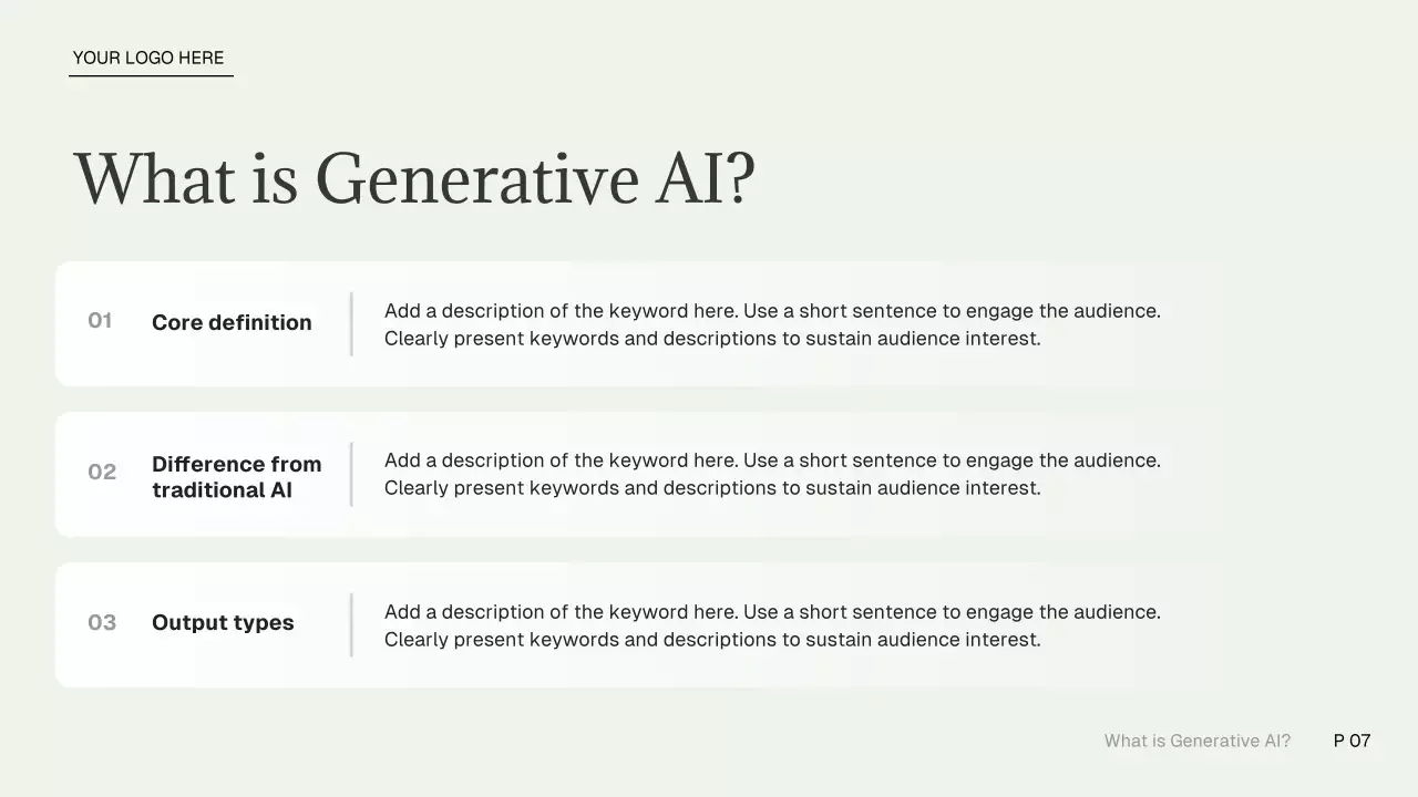 회색 현대 AI 강좌 광고