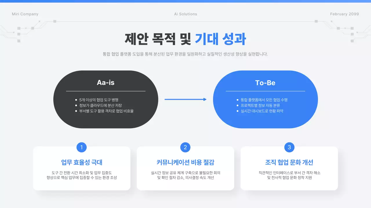 하늘색 모던 기술 광고