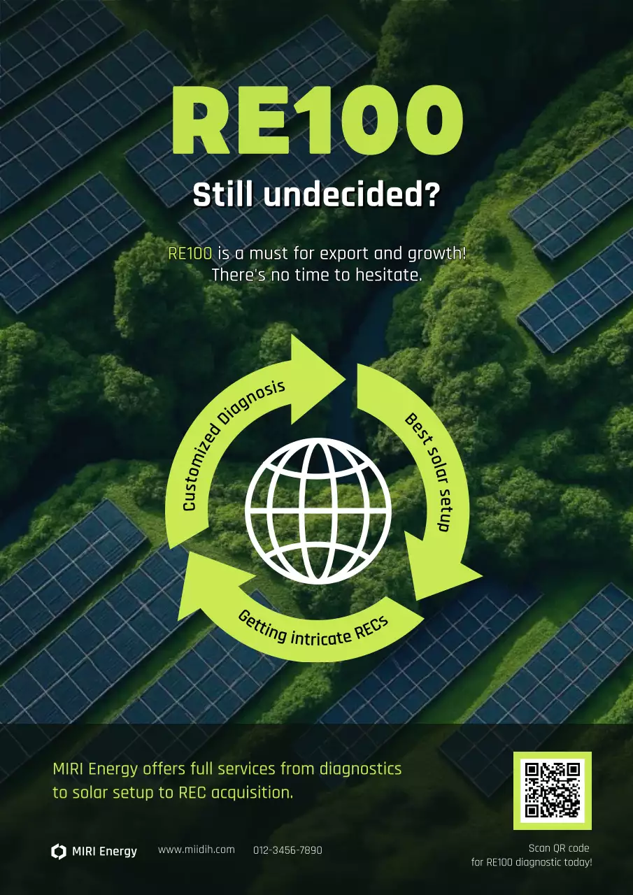 green modern energy promotion