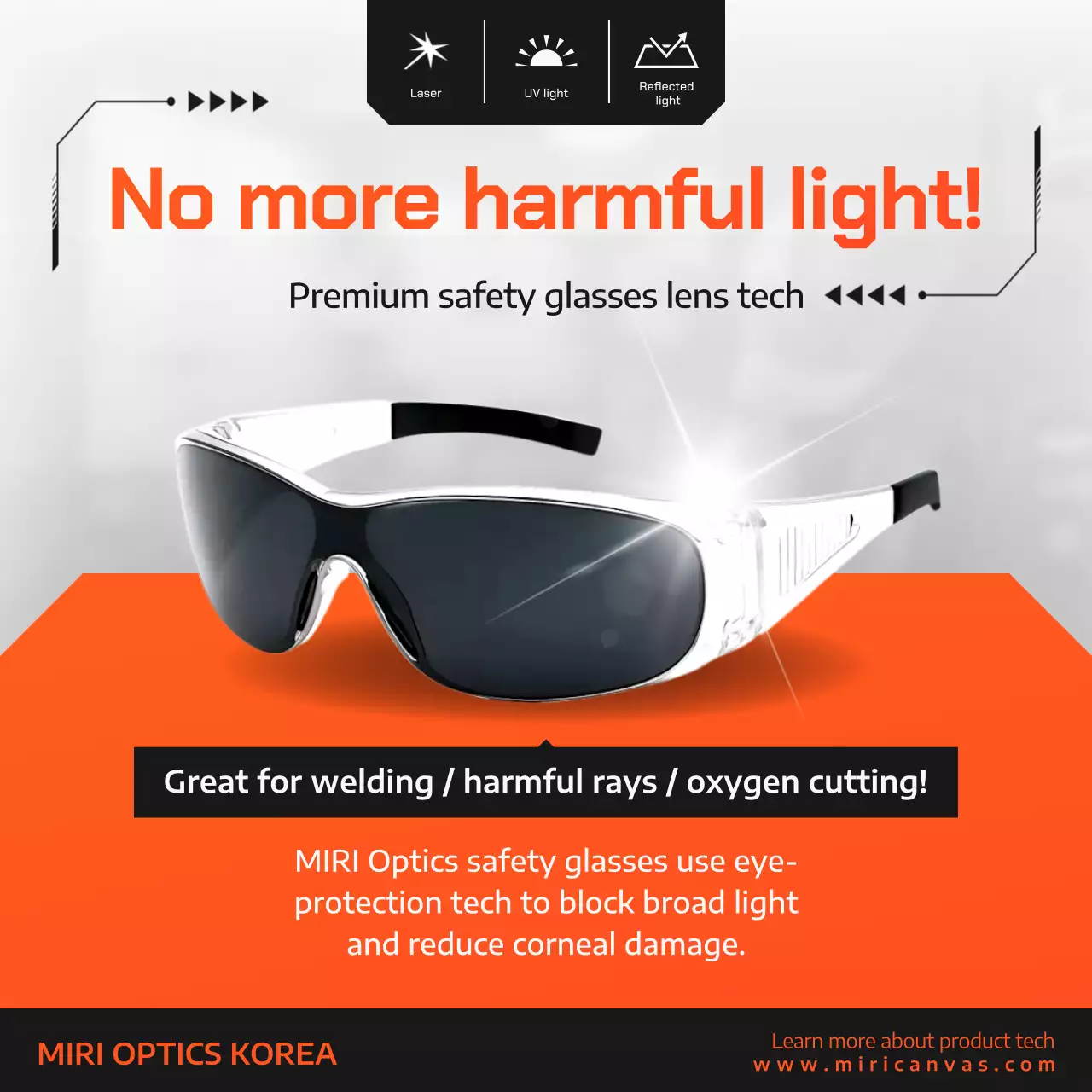 orange modern safety promotion