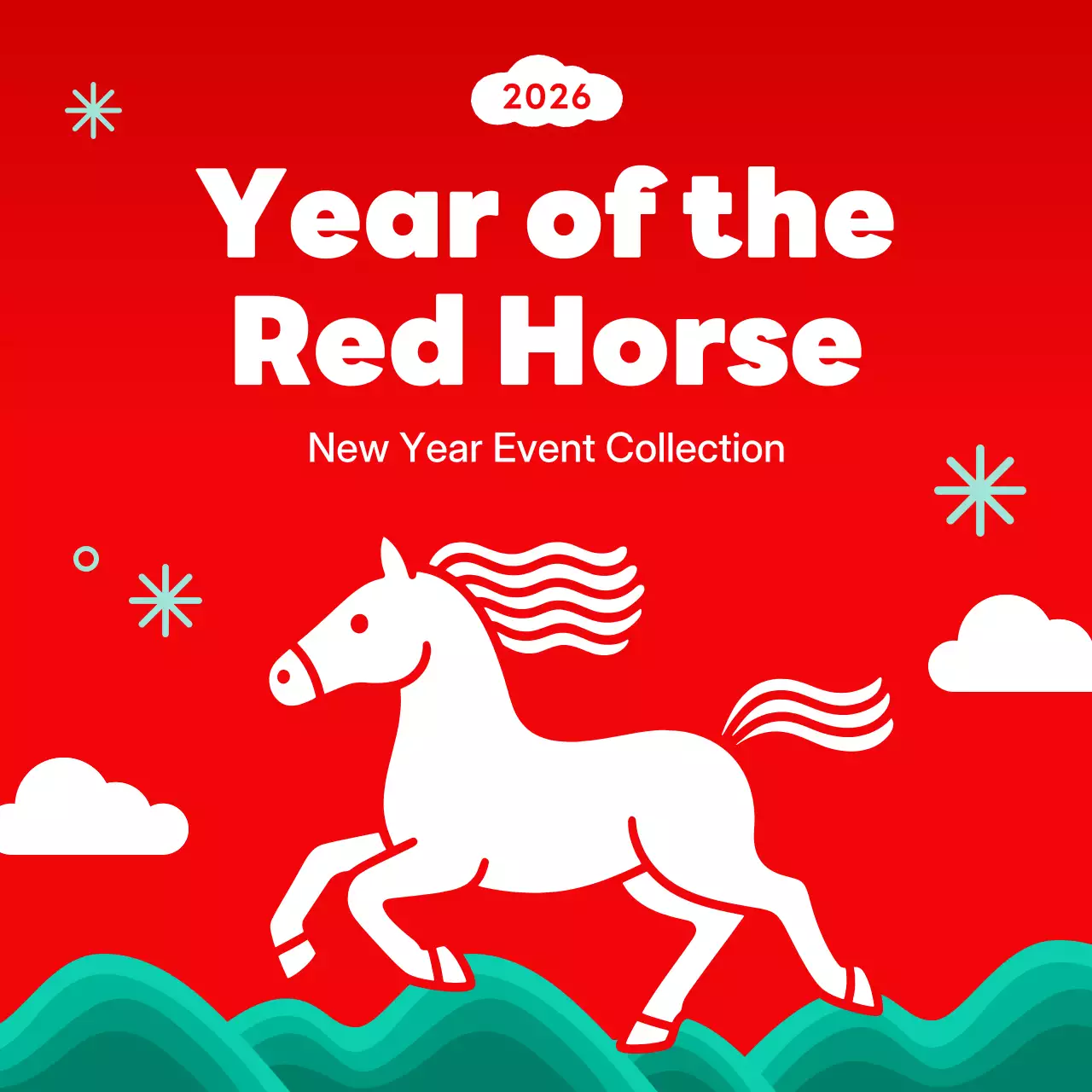 acara tahun baru tradisional merah