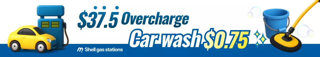 blue modern carwash advertisement