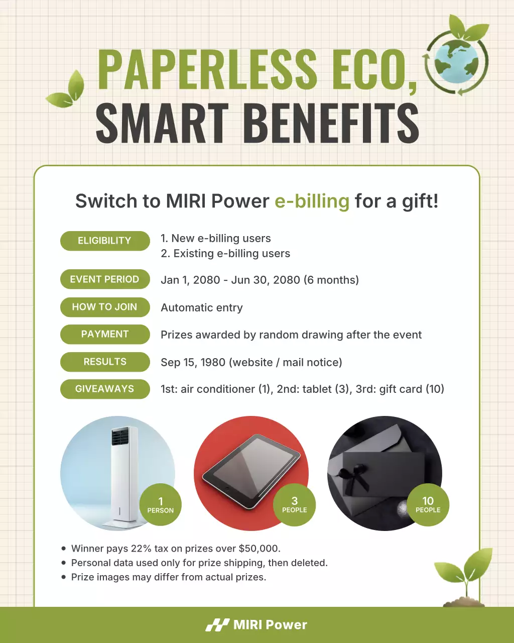 green modern eco promotion