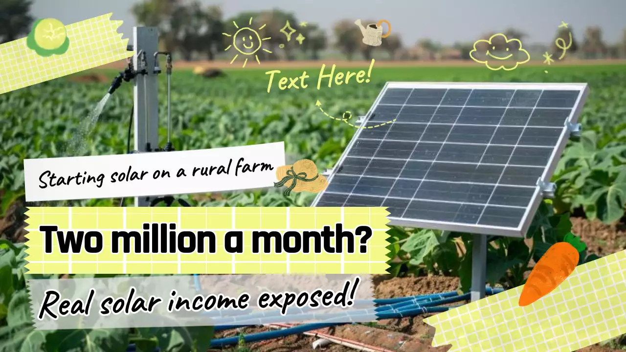 green rustic solar promotion