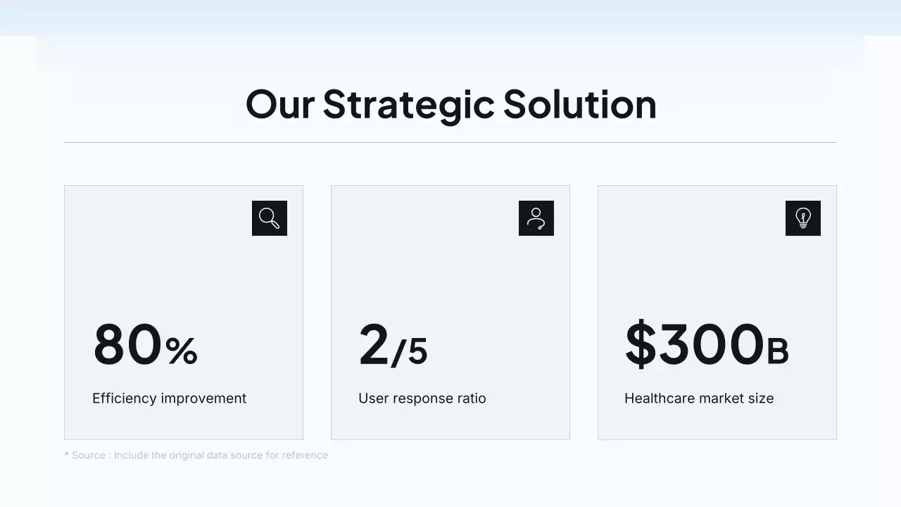 블루 모던 헬스 테크 프레젠테이션