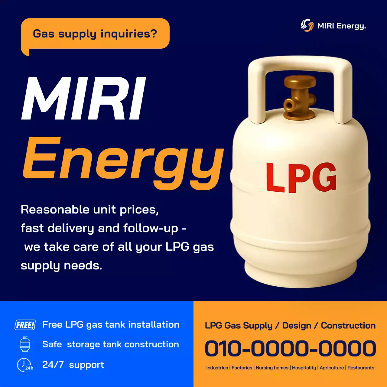 blue modern energy promotion