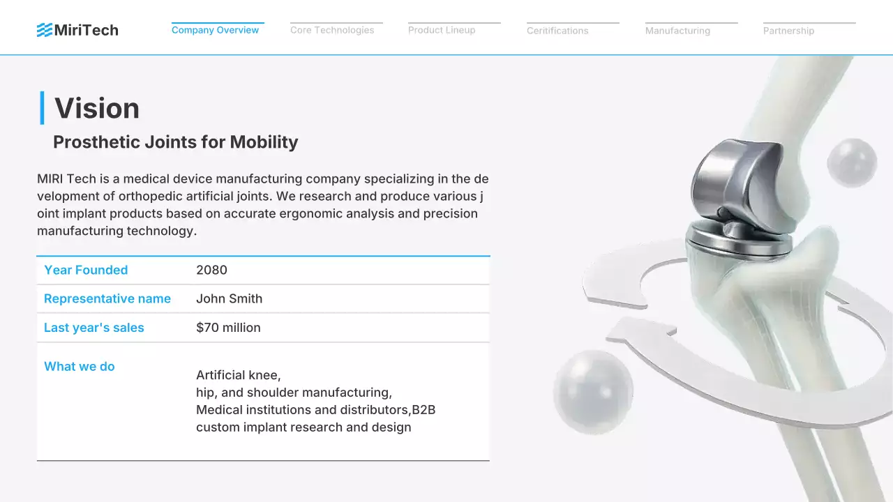 블루 모던 메디컬 프로모션