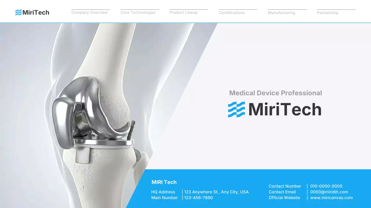 블루 모던 메디컬 프로모션