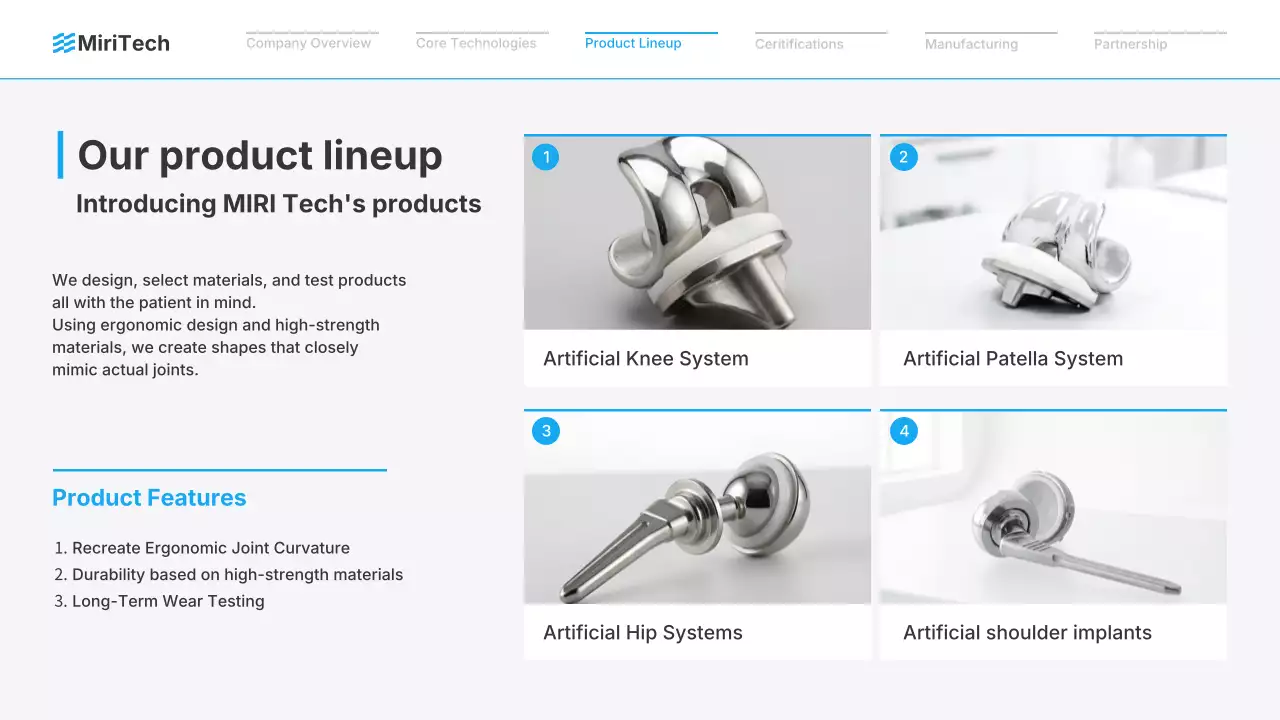 블루 모던 메디컬 프로모션