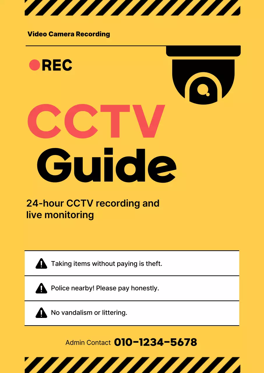 Hướng dẫn an toàn đơn giản màu vàng