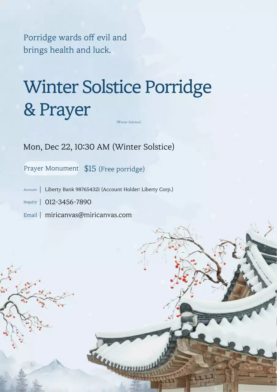 Hướng dẫn sự kiện Đông chí truyền thống màu xanh da trời