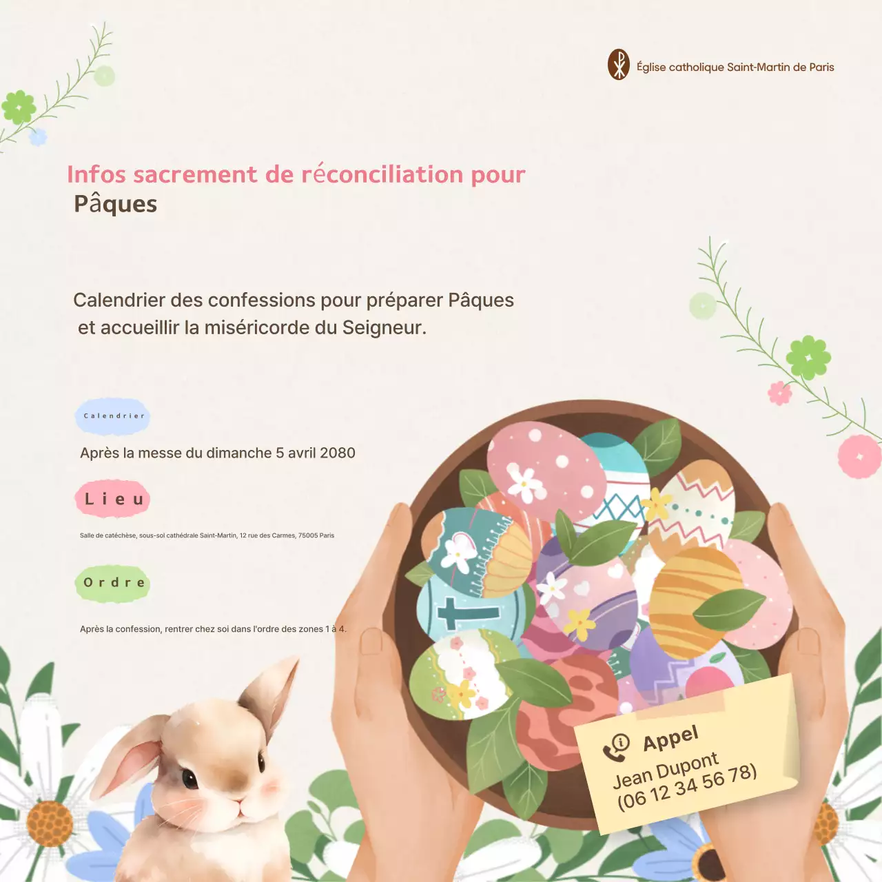 Guide de Pâques pour bébé beige