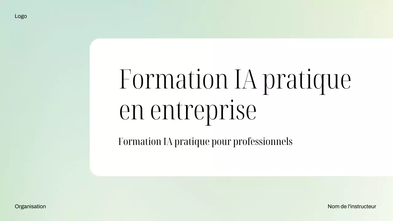 Cours d'IA minimale Mint