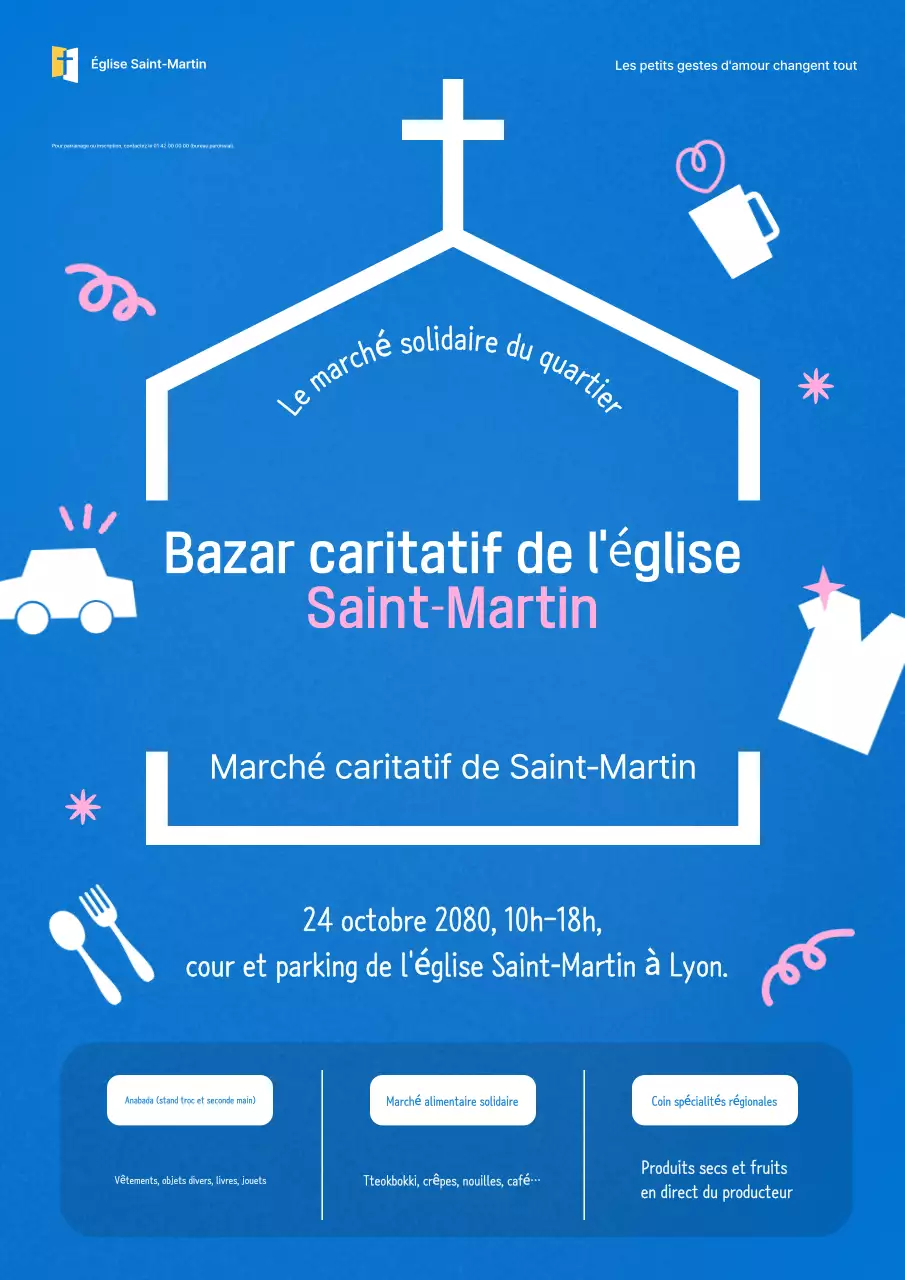 Événement Blue Simple Bazaar