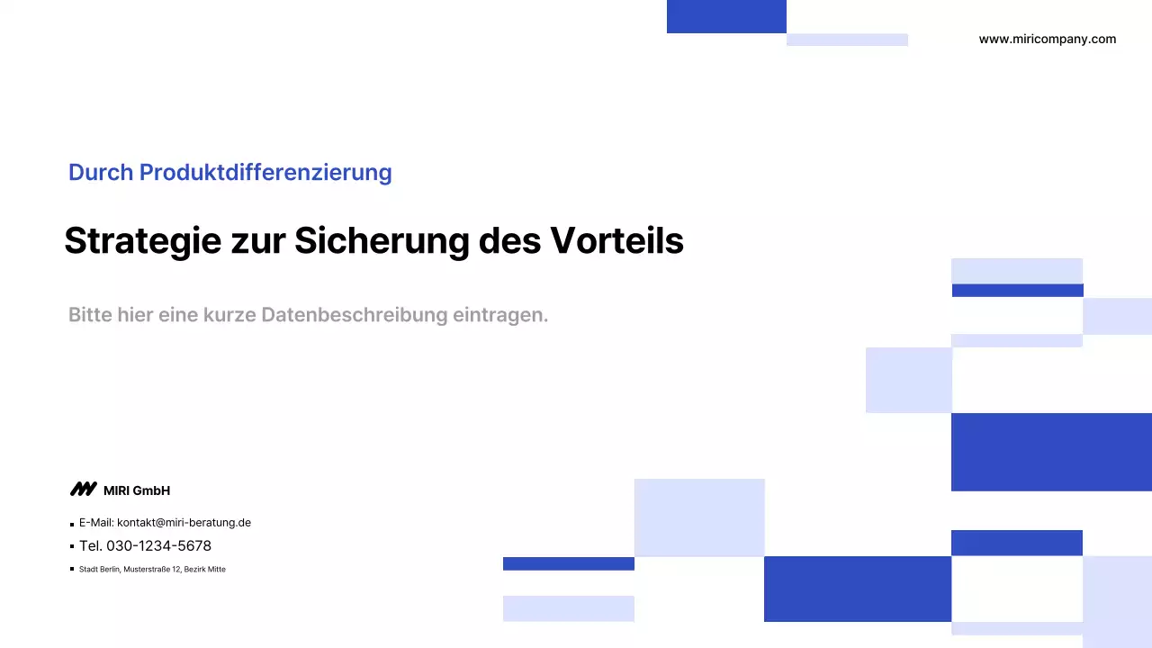 Blue Modern Businessplan