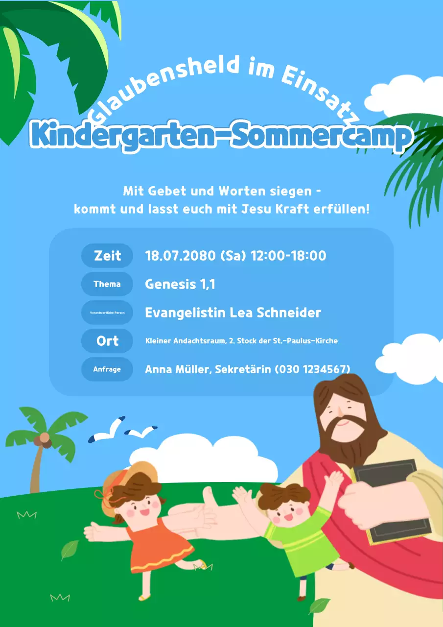 Leitfaden für das Sommercamp „Sky Blue Baby“