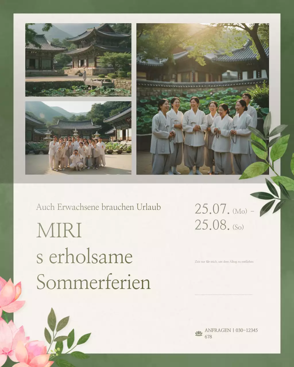 Leitfaden zum traditionellen Kaki-Meditationsprogramm