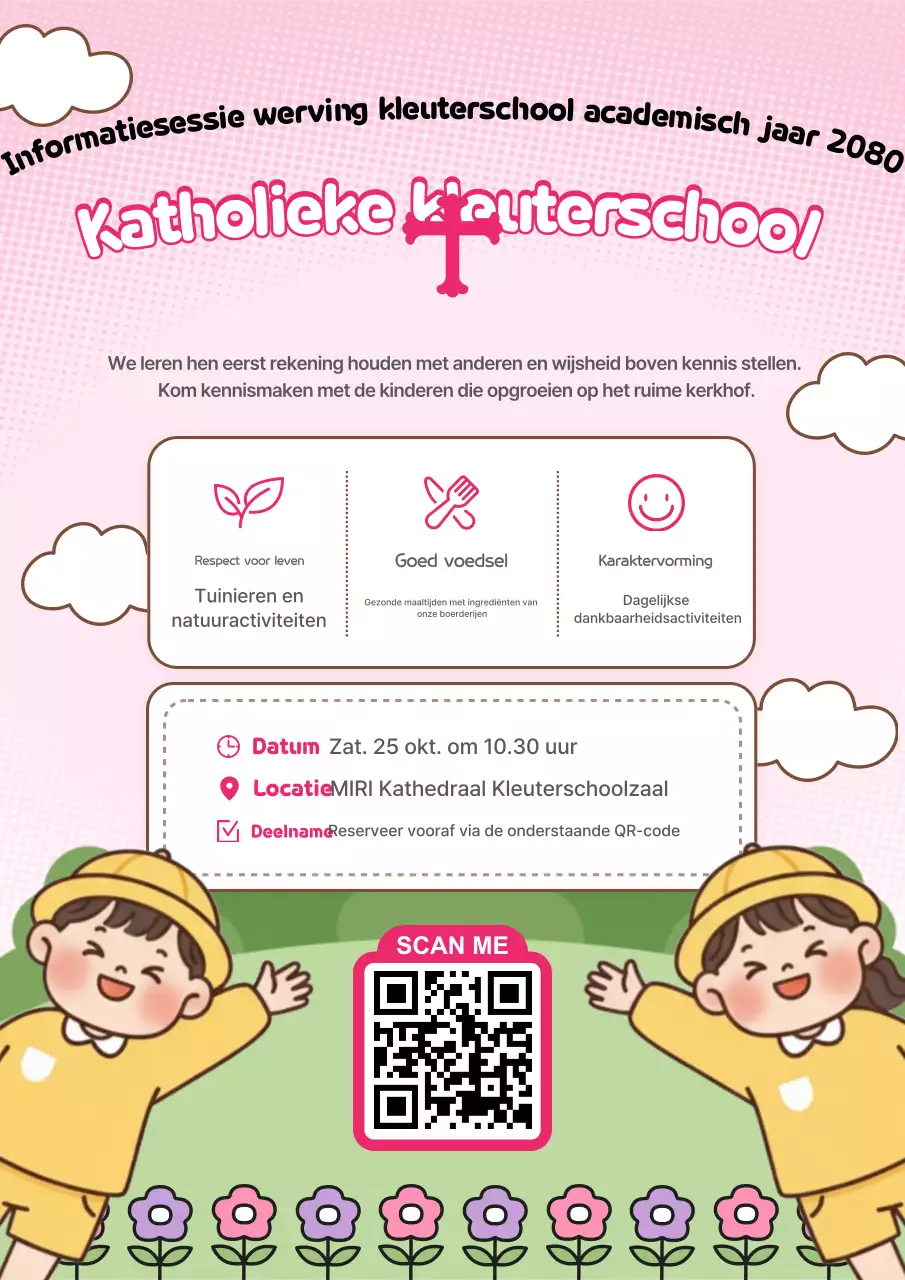 Wervingsactie voor de Pink Baby Kleuterschool