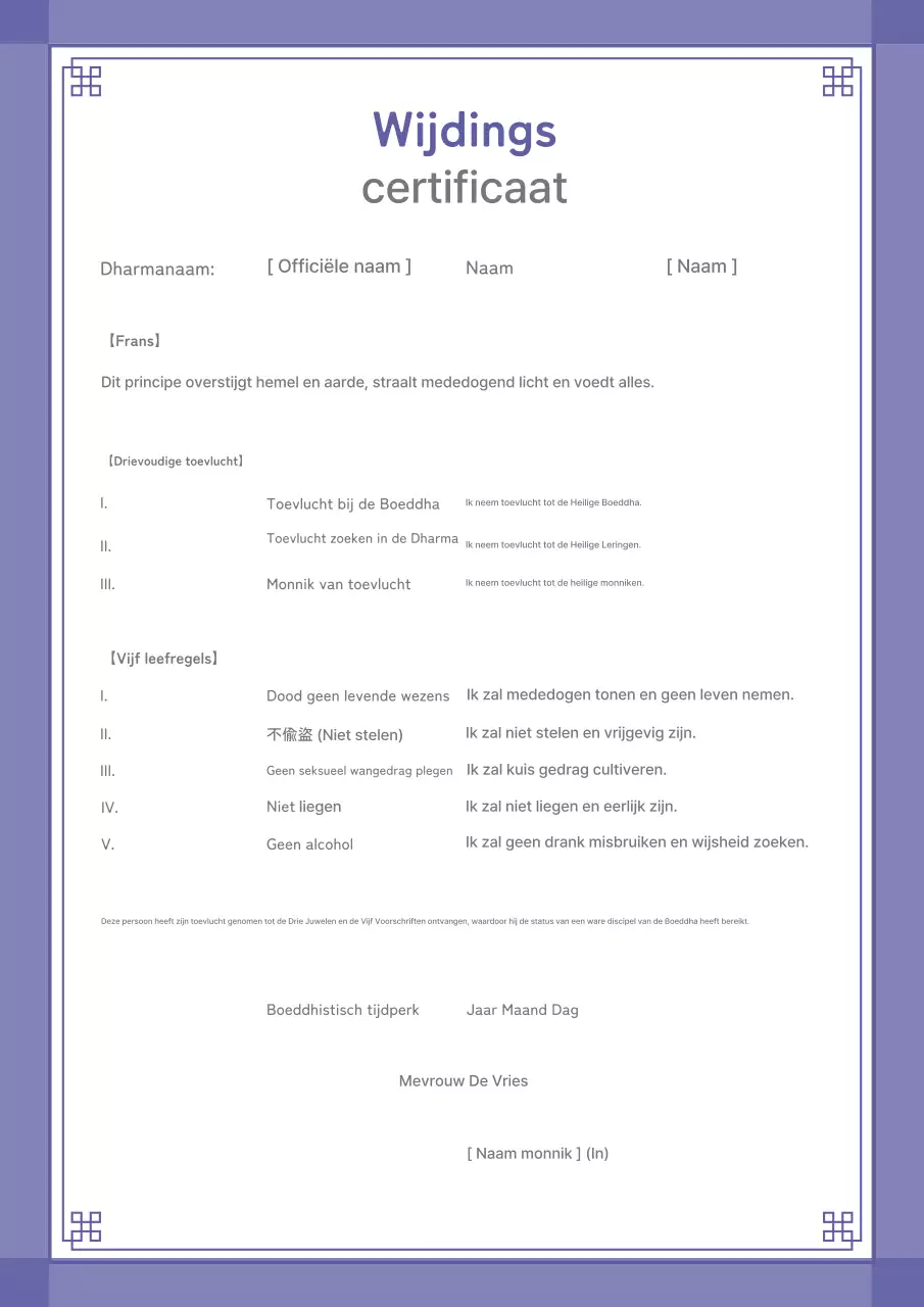 Traditionele boeddhistische documenten van Bora