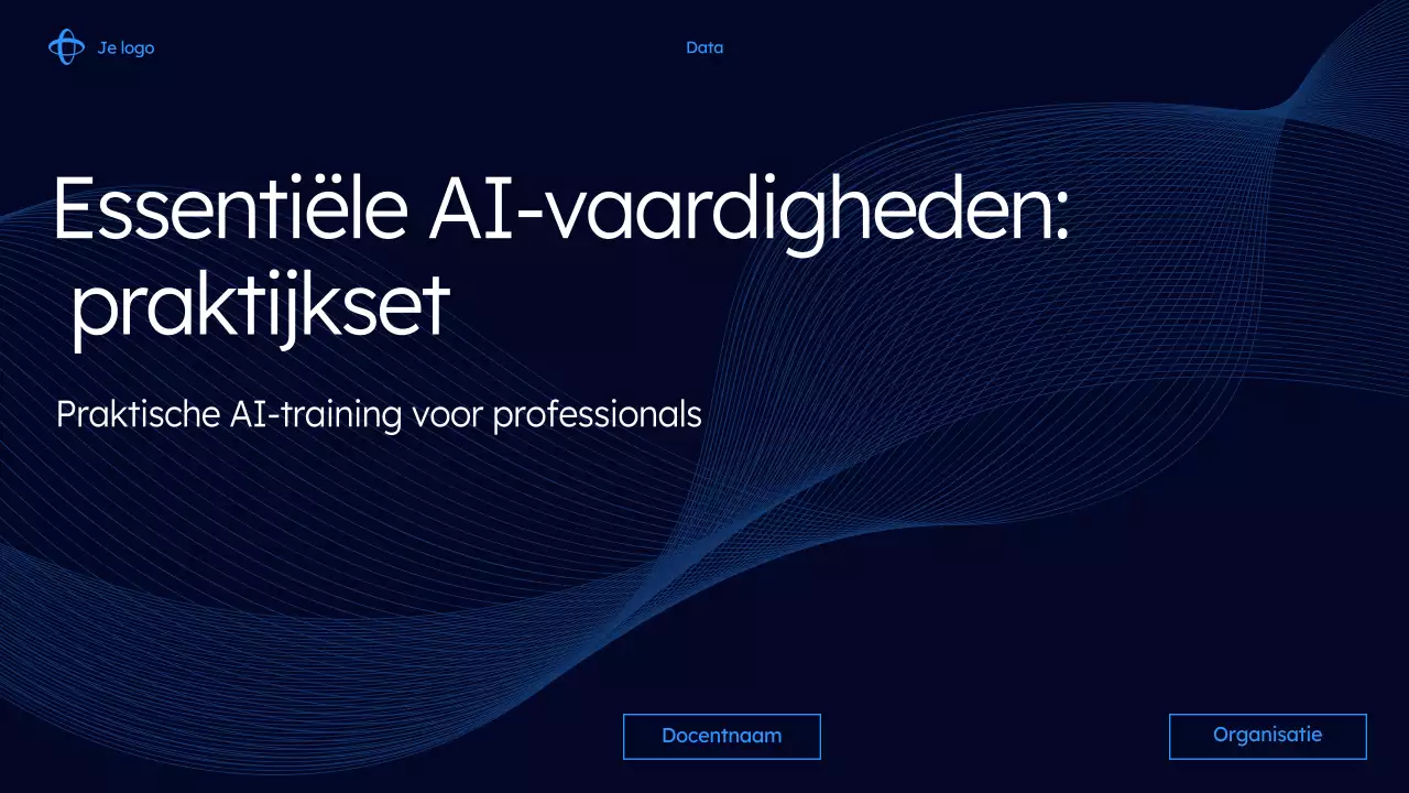 Presentatie van de moderne AI-cursus van de marine