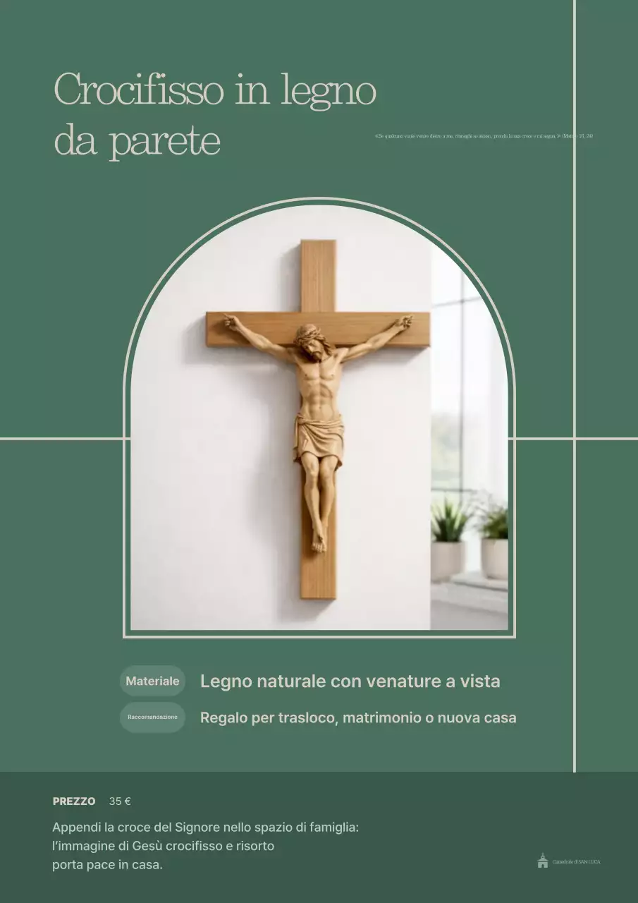 Interni cristiani classici color cachi