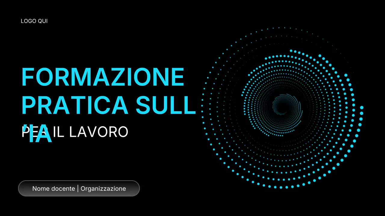 Corso di intelligenza artificiale moderna nera