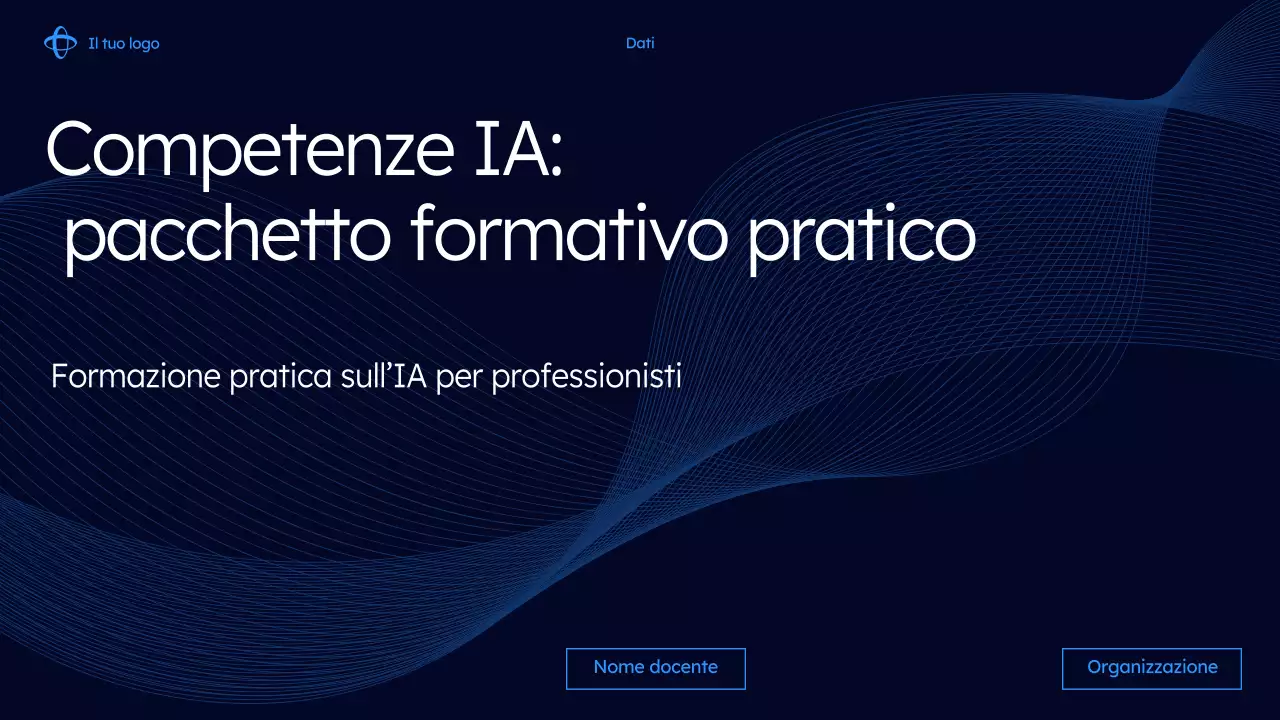 Presentazione del corso di intelligenza artificiale moderna della Marina